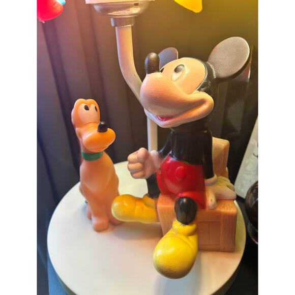 Vintage Disney Mickey Mouse Pluto Balloon Lamp Working Complete Balloon Cluster - Picture 4 of 16